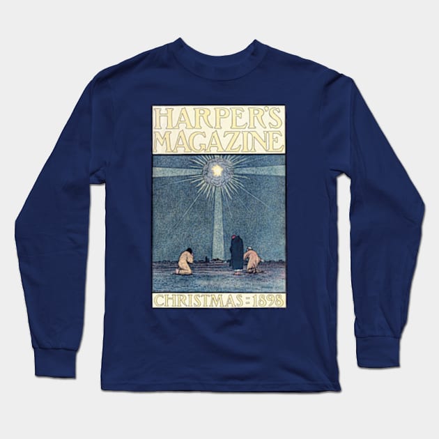 Harper's Magazine, Christmas 1898 Long Sleeve T-Shirt by UndiscoveredWonders